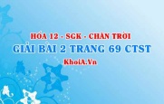 Bài 2 trang 69 Hóa 12 Chân trời sáng tạo